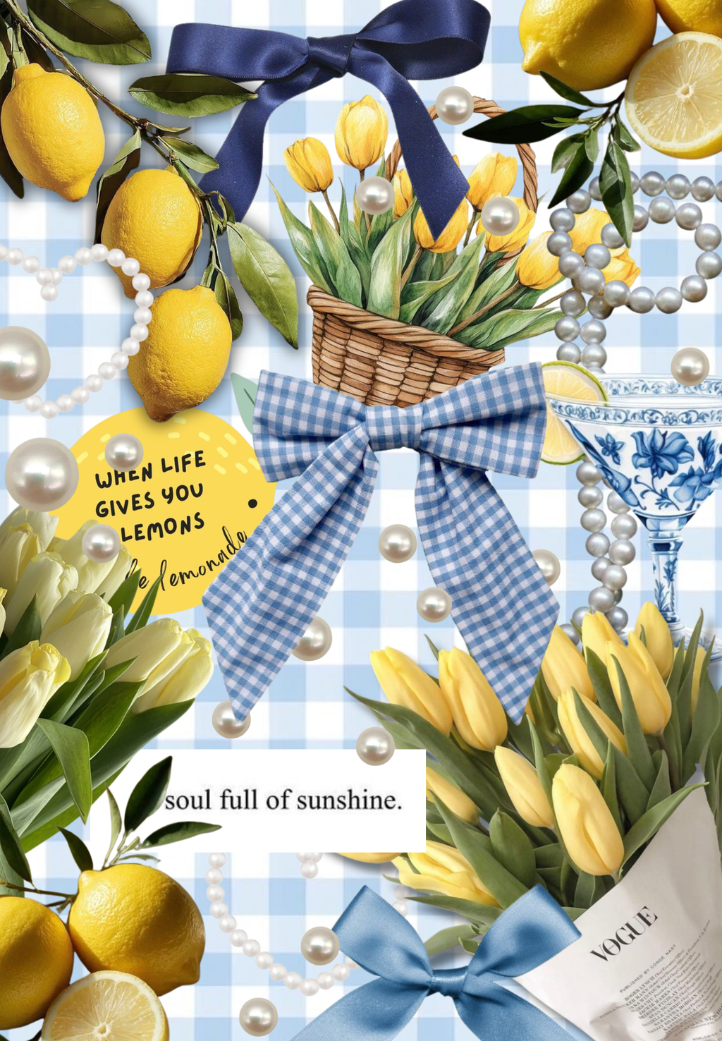 Lemons and Tulips Kindle Insert