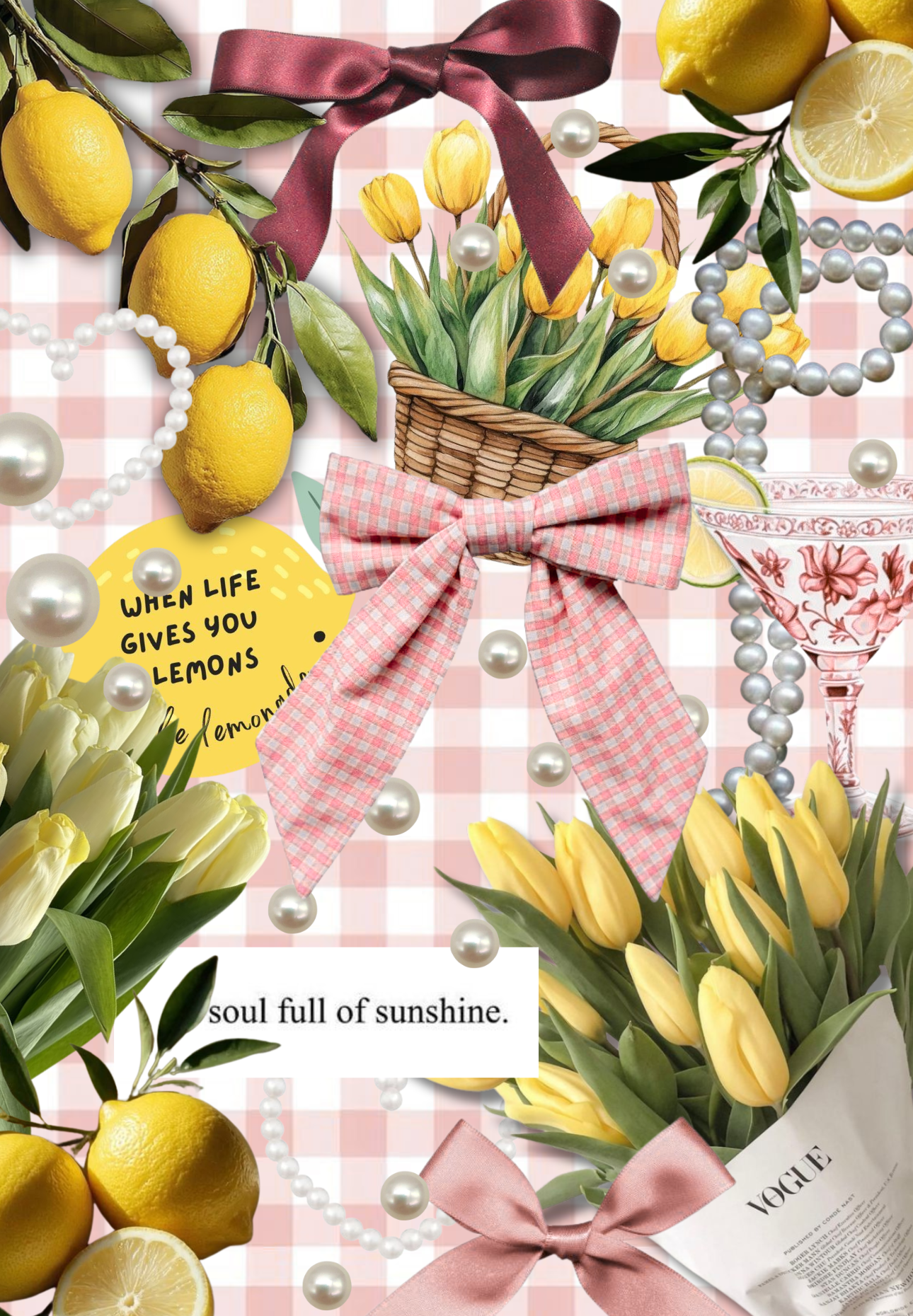 Lemons and Tulips Kindle Insert