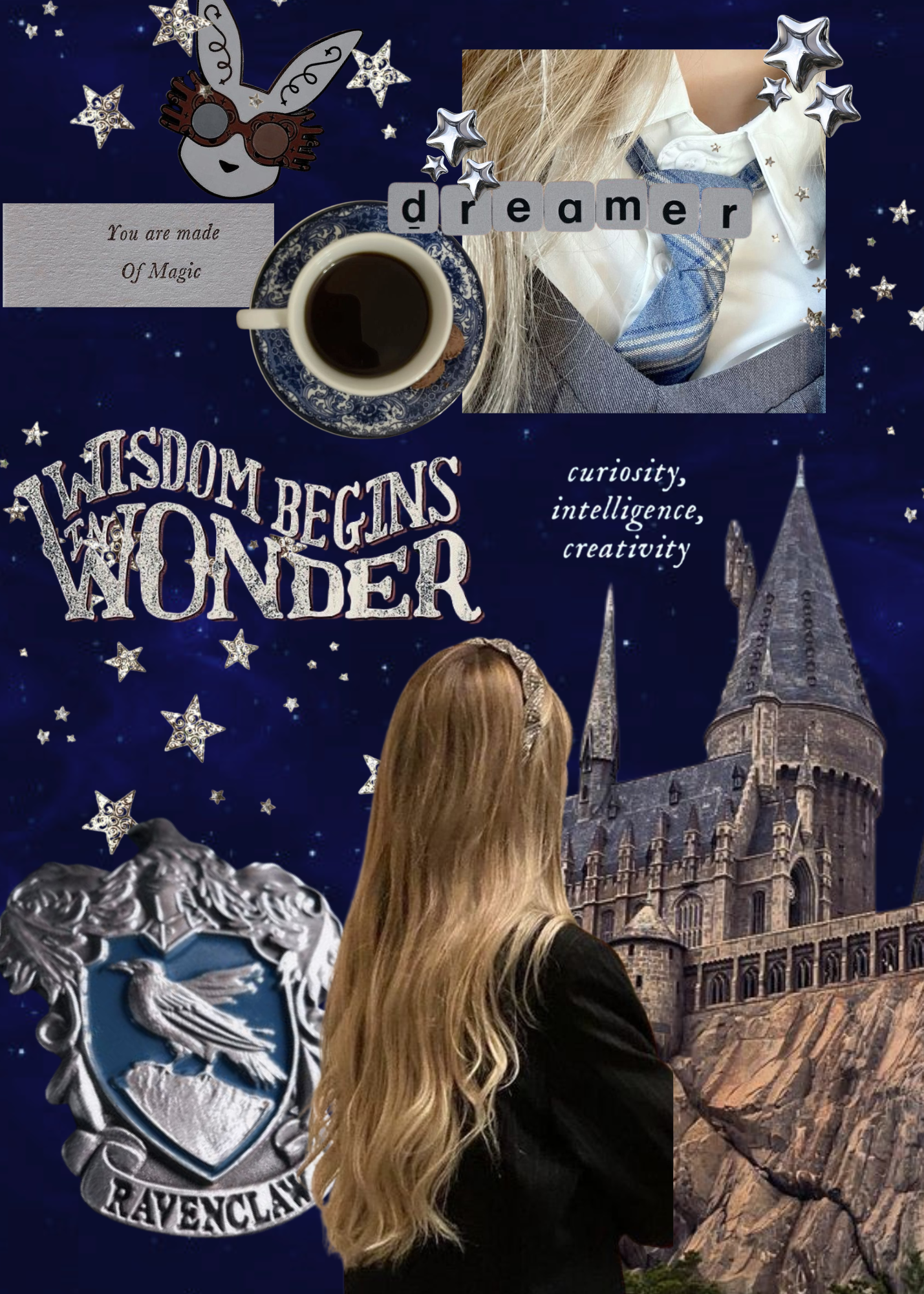 Navy Blue Magic House Kindle Insert